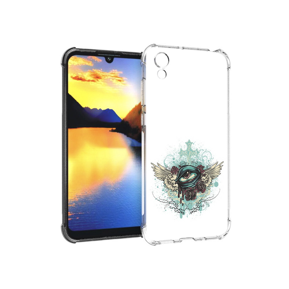 

Чехол MyPads Tocco для Huawei Y5 плачущий глаз с крыльями, Прозрачный, Tocco