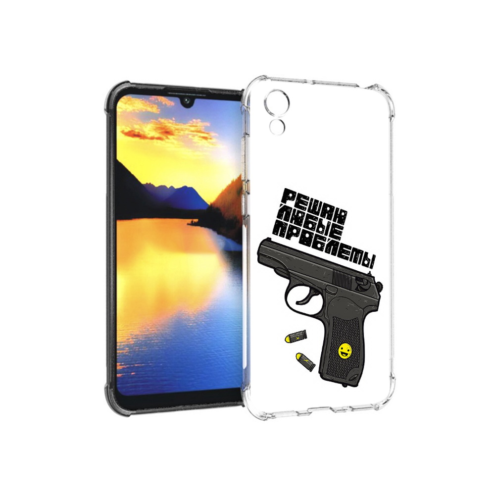 

Чехол MyPads Tocco для Huawei Y5 пистолет против проблем, Прозрачный, Tocco