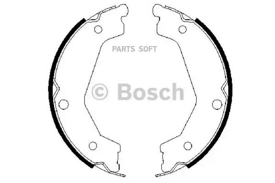 

Монтажный комплект тормозных колодок Bosch 0986487708
