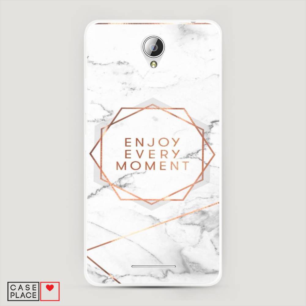 

Чехол Awog на Lenovo A5000 / Леново A5000 "Enjoy every moment мрамор", 111950-7