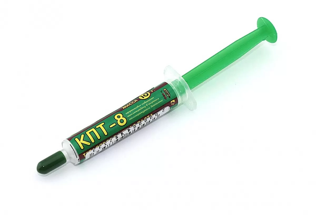 

Термопаста КПТ-8 Connector шприц 10гр., Белый