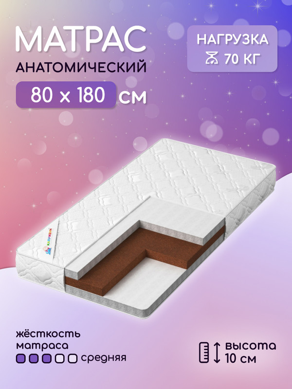 

Матрас детский Капризун Джангл Джой, 80*180 см, Джангл Джой