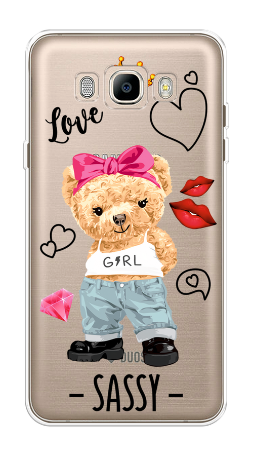 

Чехол на Samsung Galaxy J7 2016 "Sugar Mommy", Голубой;белый;розовый, 23050-6