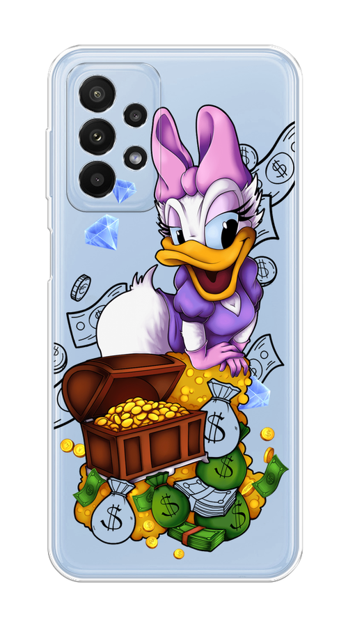 

Чехол на Samsung Galaxy A23 "Rich Daisy Duck", Коричневый;белый;фиолетовый, 2105050-6