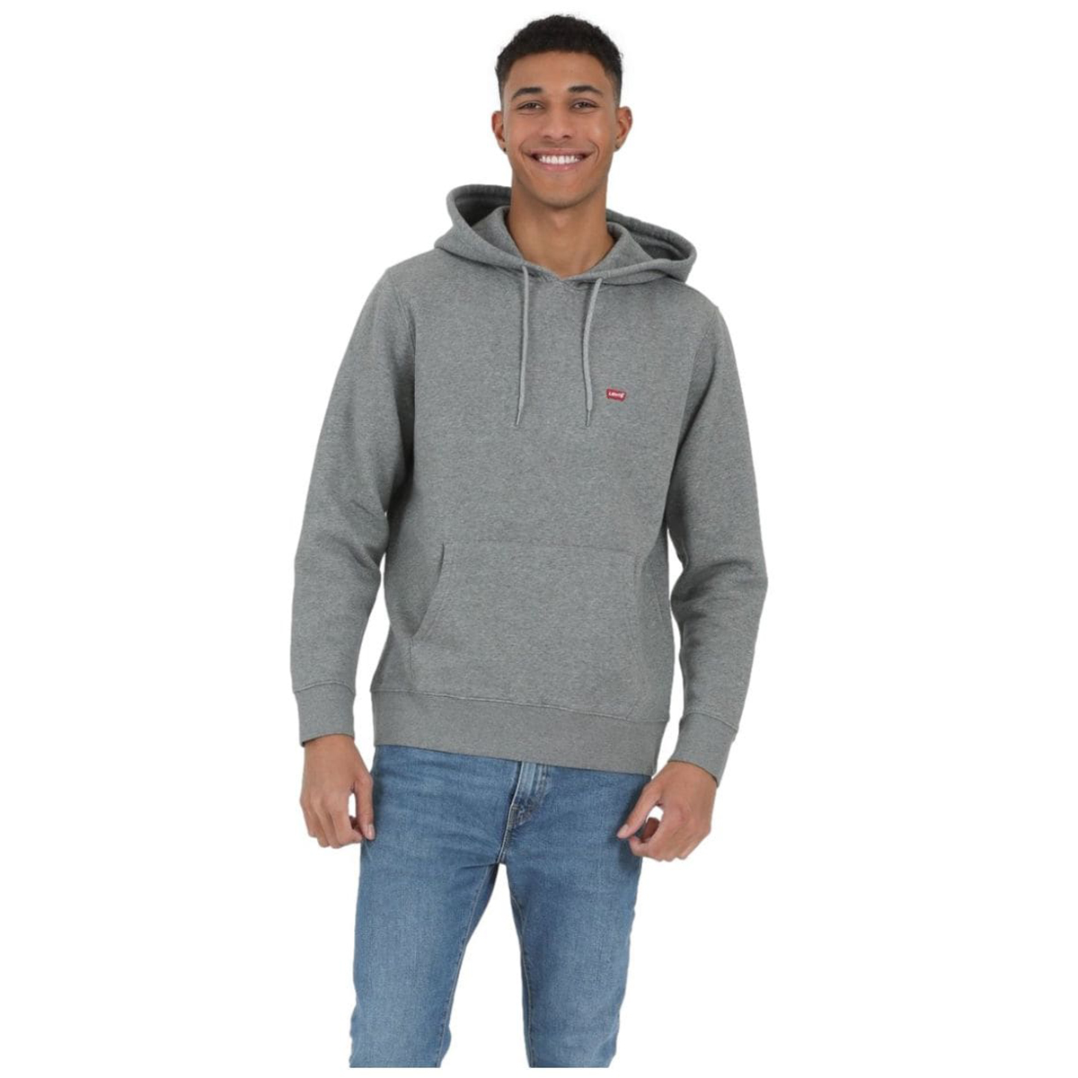 

Худи мужское Levi's 34258-0009 серое XL, Серый, 34258-0009
