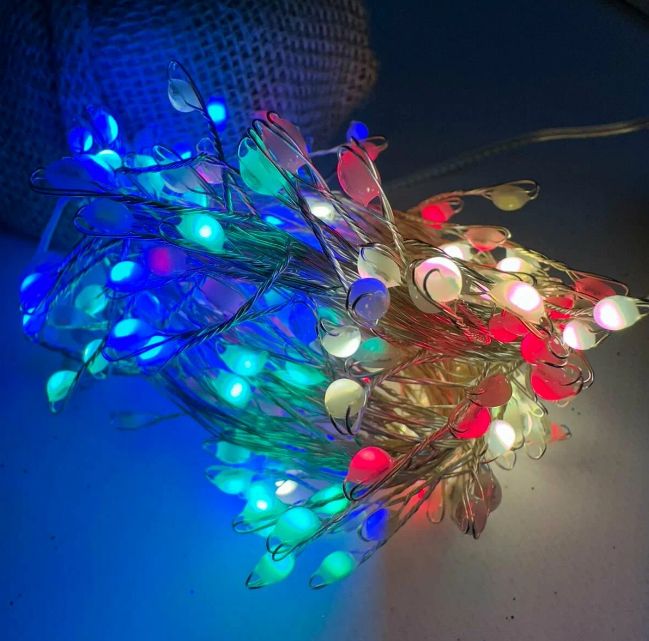 

Световая гирлянда новогодняя Merry Christmas Линия 17160 5 м разноцветный/RGB, Линия