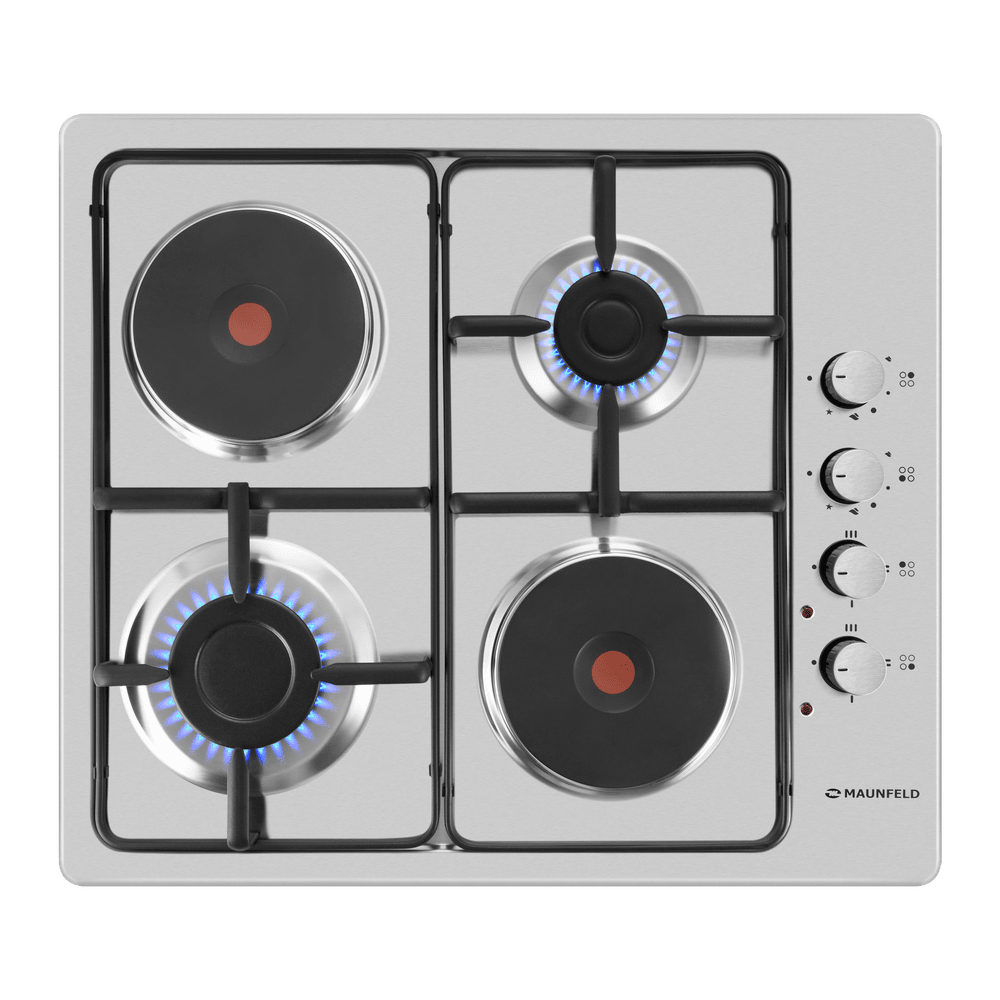 

Встраиваемая варочная панель комбинированная MAUNFELD EEHS.64.5ES/KG серебристый, EEHS.64.5ES/KG