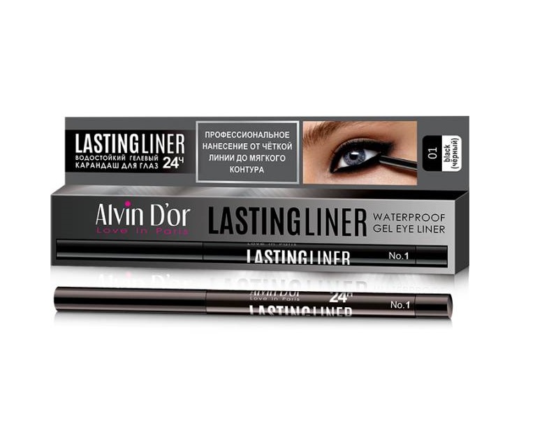 Карандаш для глаз Alvin D'or Lastingliner, тон 01