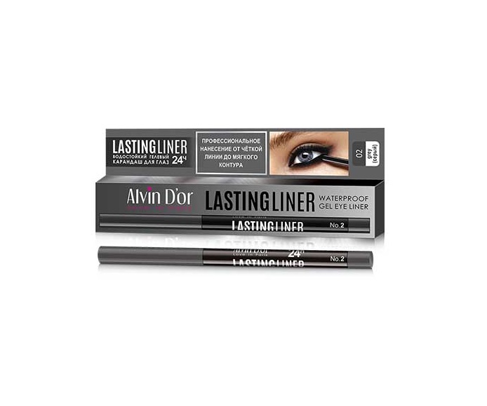 Карандаш для глаз Alvin D'or Lastingliner, тон 02 alvin d or alvin d’or карандаш для глаз гелевый водостойкий lastingliner