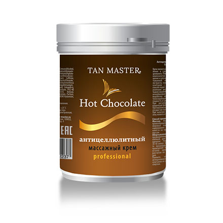 фото Антицеллюлитный массажный крем tan master, hot chocolate, 500 мл