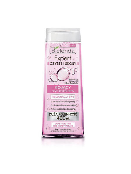 

Успокаивающая мицеллярная вода Bielenda, Skin Clinic Professional 3 в 1, 400 мл