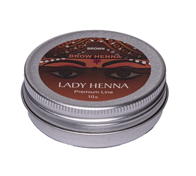 Купить Краска для бровей Lady Henna, Premium Line, коричневая