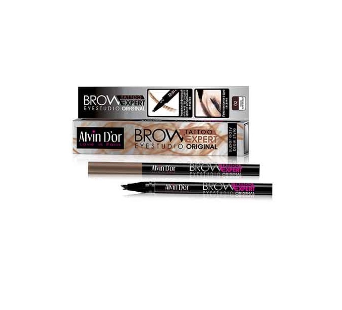 

Лайнер для бровей Alvin D'or, Brow Tattoo, Dark Brown