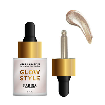 фото Жидкий хайлайтер для лица parisa cosmetics glow style тон 01