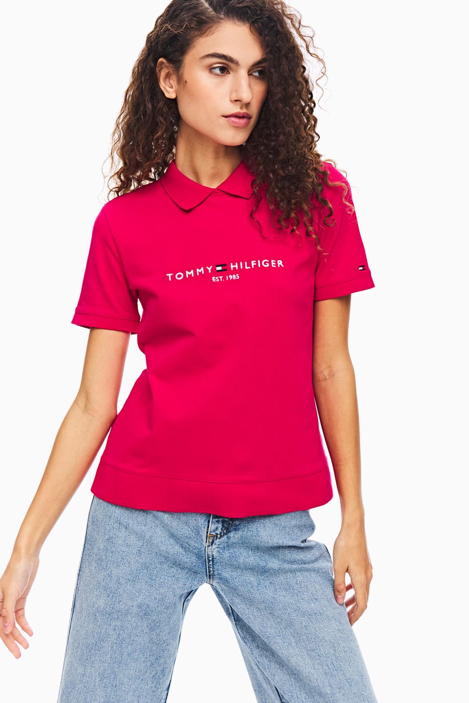 

Футболка женская Tommy Hilfiger WW0WW26702 T1D розовая M INT, Розовый, WW0WW26702 T1D