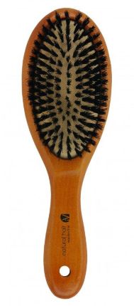 фото Расческа для волос деревянная со щетиной кабана inter-vion