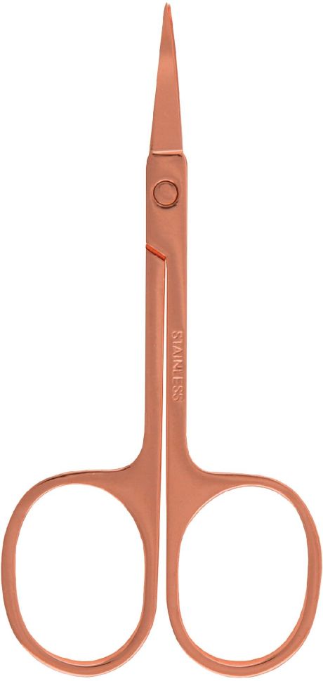 Ножнички для кутикул розово-золотые ручки 35мм Inter-Vion