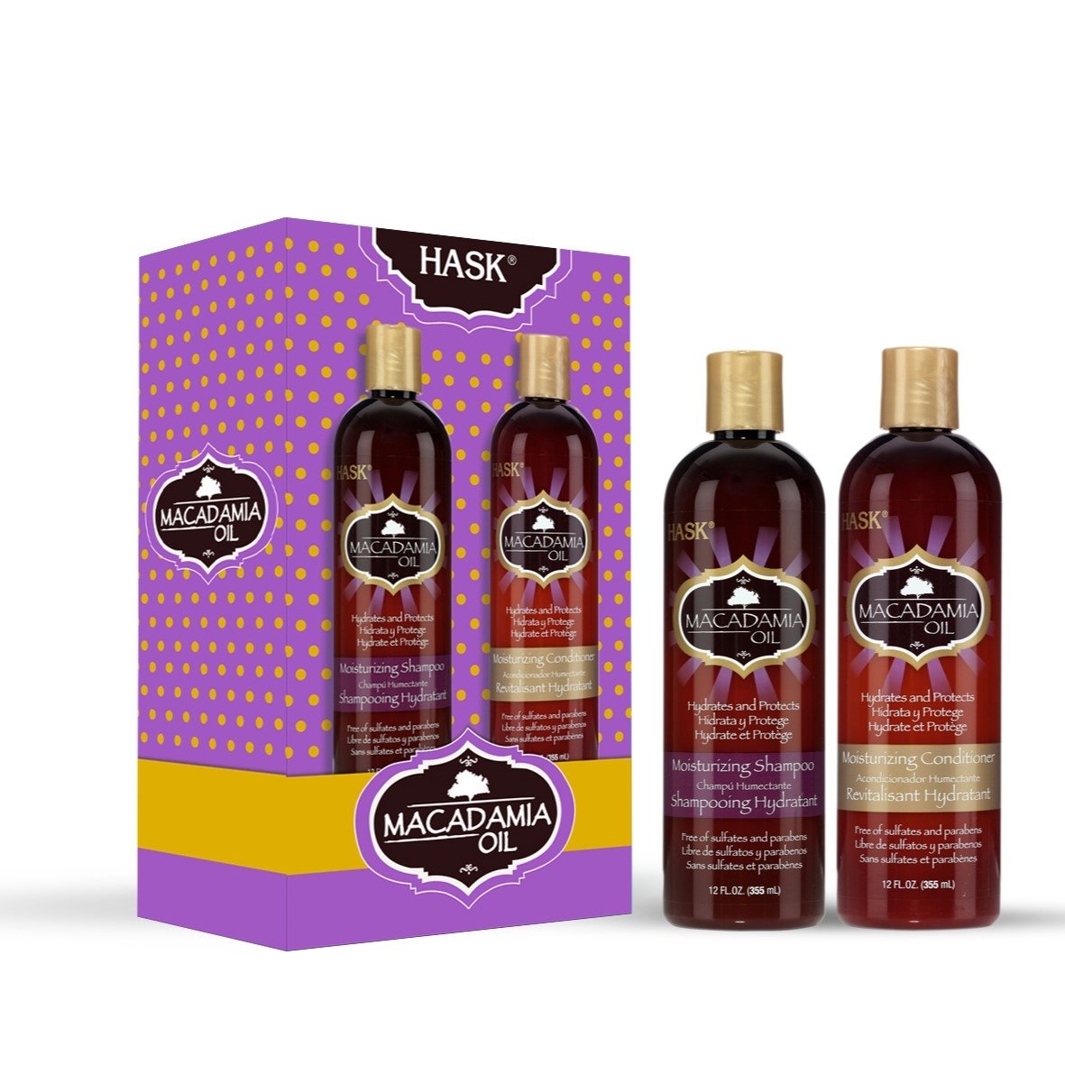 

Hask Duo Set Hask Macadamia Oil