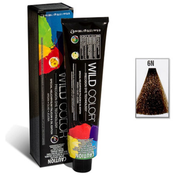 

Стойкая крем-краска Wildcolor - Permanent Hair Color, 6N/W Темный блонд, 180 мл