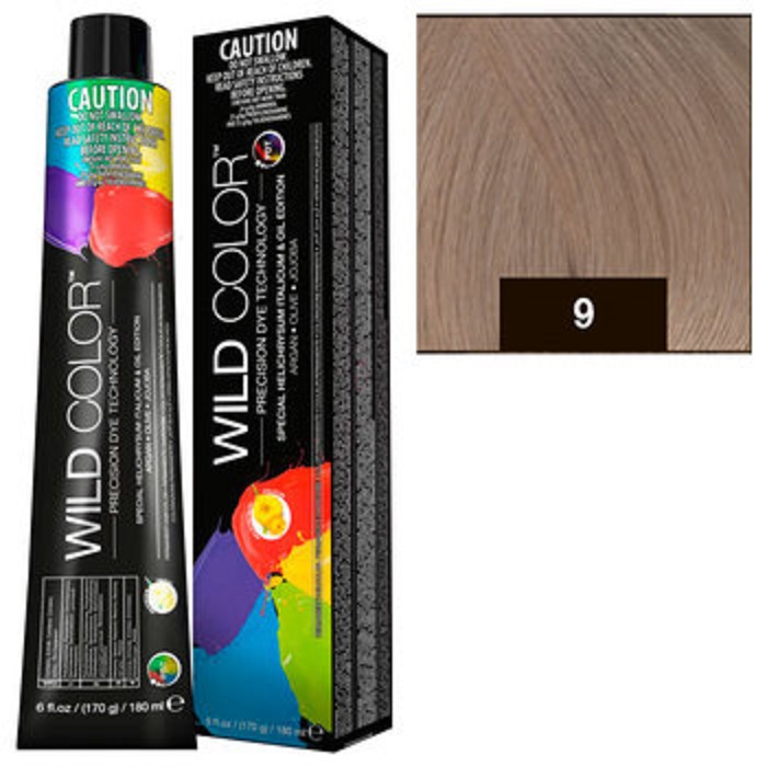 Стойкая крем-краска Wildcolor - Permanent Hair Color, 9N/O Очень светлый блонд, 180 мл