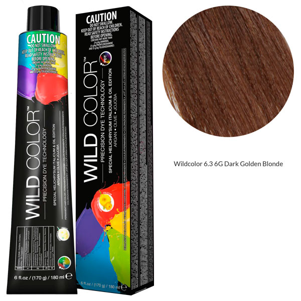 Купить Wildcolor - Стойкая крем-краска Permanent Hair Color 6.3 6G Темно-золотой блонд 180 мл