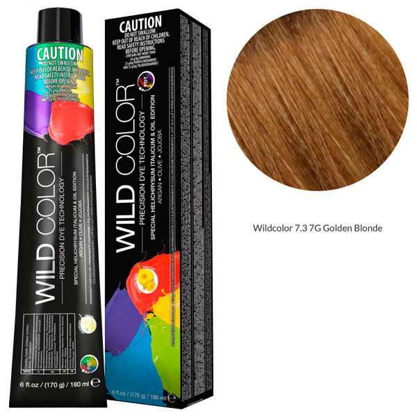 Купить Wildcolor - Стойкая крем-краска Permanent Hair Color 7.3 7G Золотой блонд 180 мл