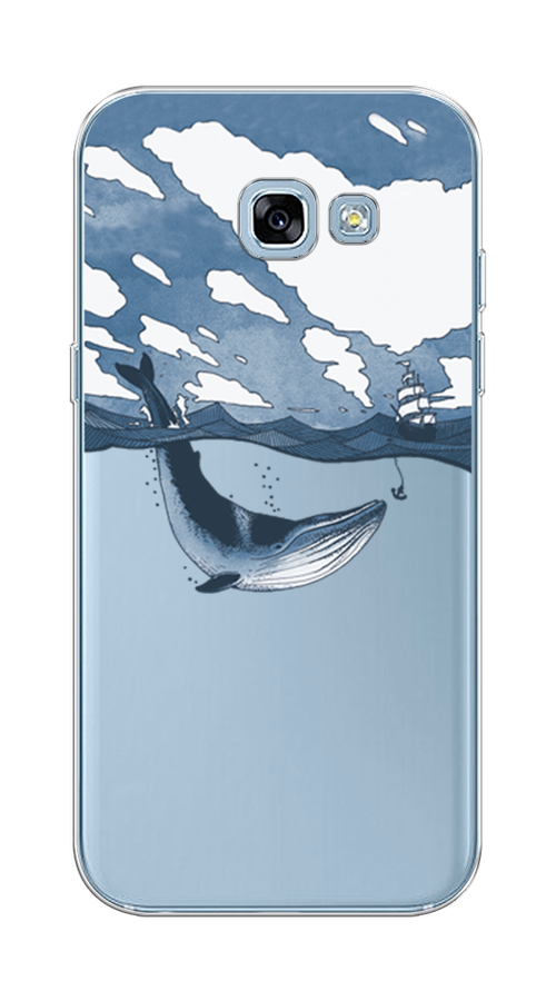 

Чехол на Samsung Galaxy A5 2017 "Большой кит", Синий, 20650-1