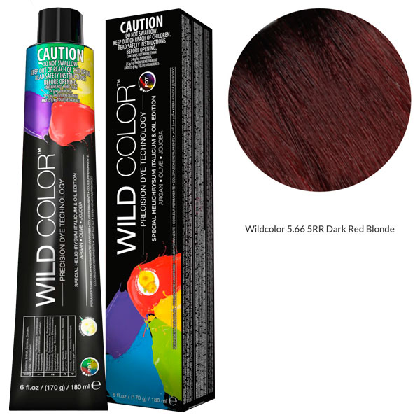 Краска для волос Wildcolor без аммиака 5.66 5RR Интенсивно-красный светло-коричневый 180мл