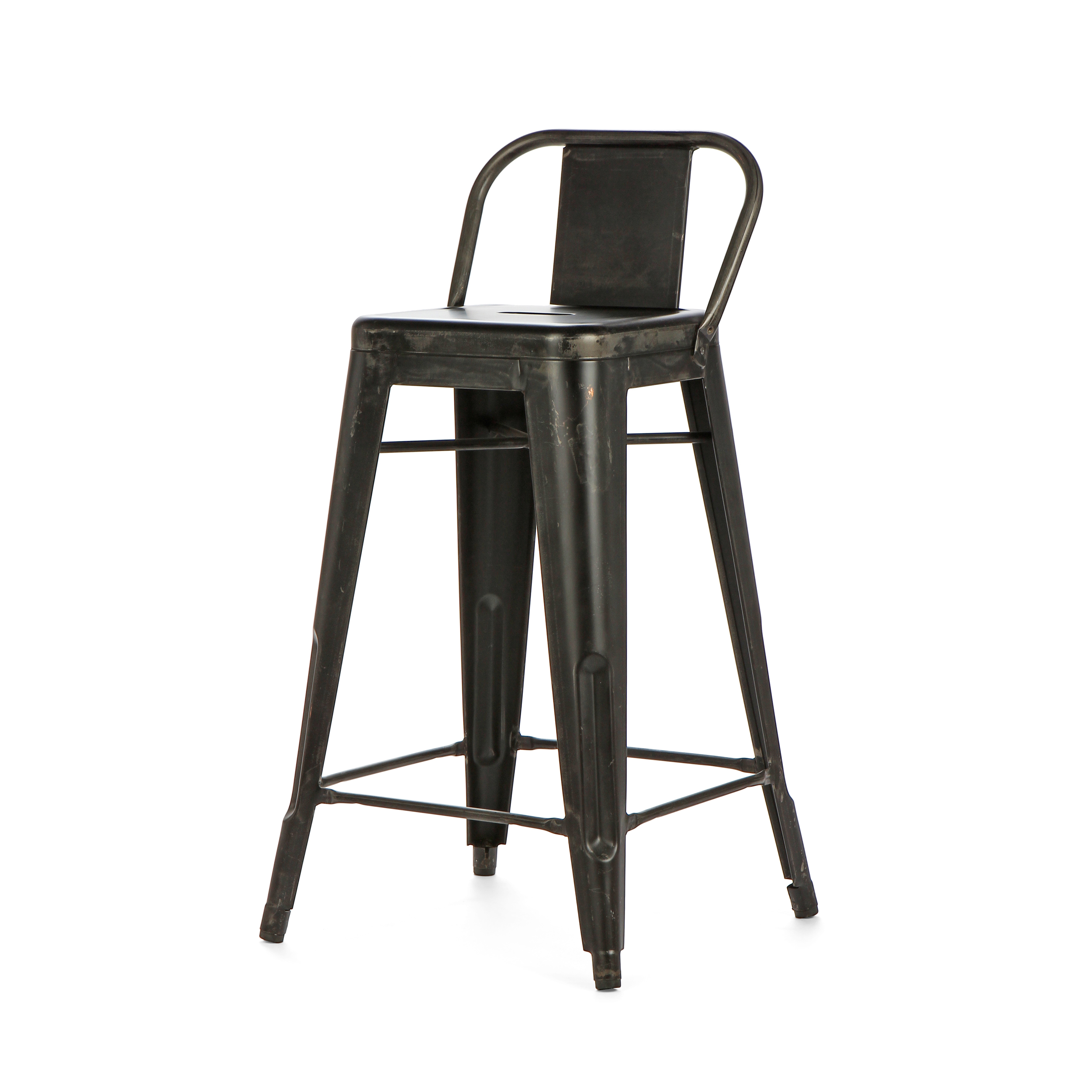 фото Барный стул cosmo low back tolix, ржавчина кофейная
