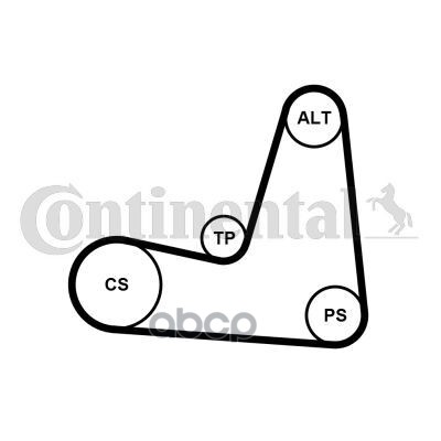 Поликлиновый Ремень + 2 Ролика Continental арт. 5PK1135K1