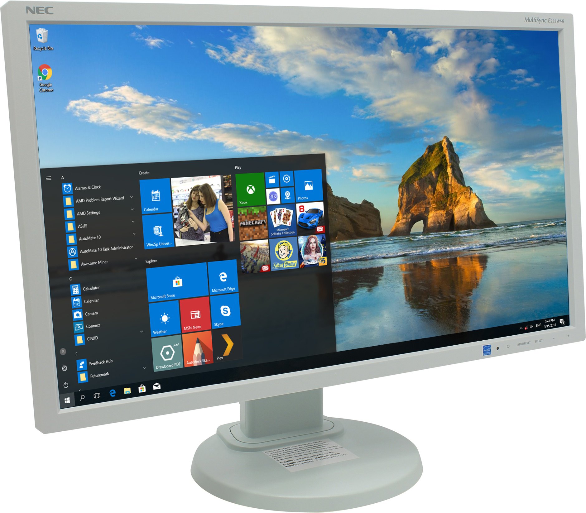 фото Жк монитор 23" nec multisync e233wmi