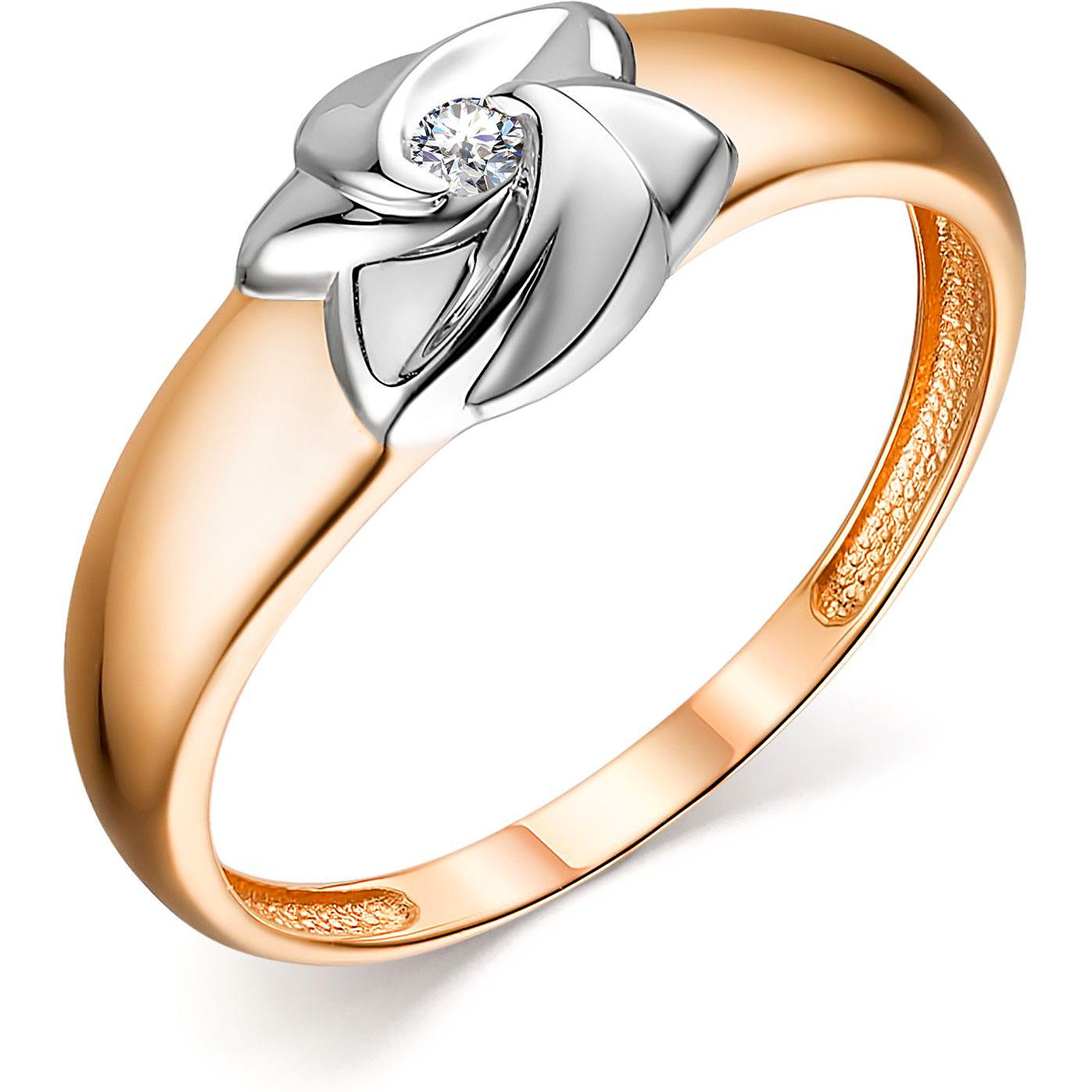 

Кольцо женское АЛЬКОР 13859-100 р.18.5, 13859-100