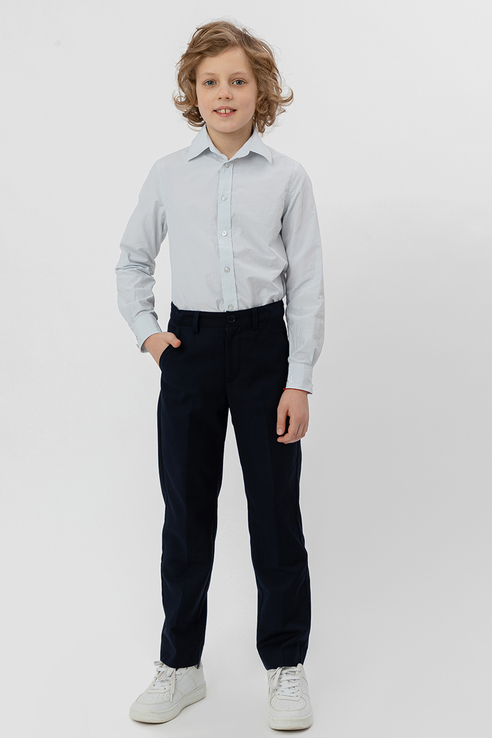 

Классические брюки Button Blue 220BBBS63031000 цв.синий р.122, 220BBBS63031000_синий