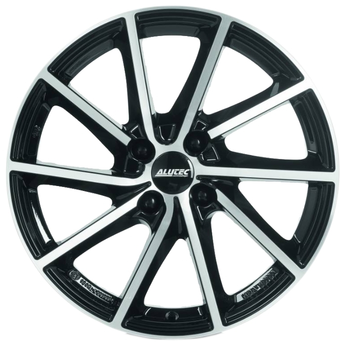 фото Колесный диск alutec singa 7,0/r17 5*114,3 et48,5 d67,1 diamond black front polished sin70