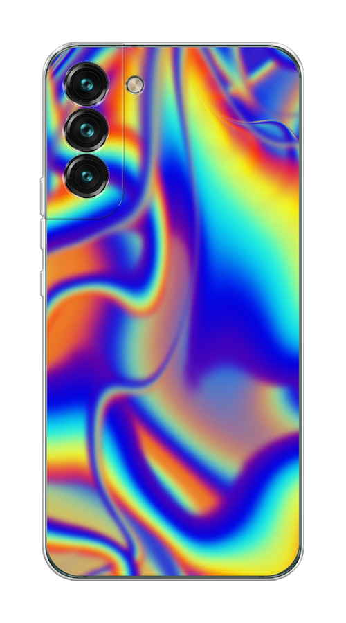 

Чехол на Samsung Galaxy S22 "Яркая голограмма", Разноцветный, 2103850-3