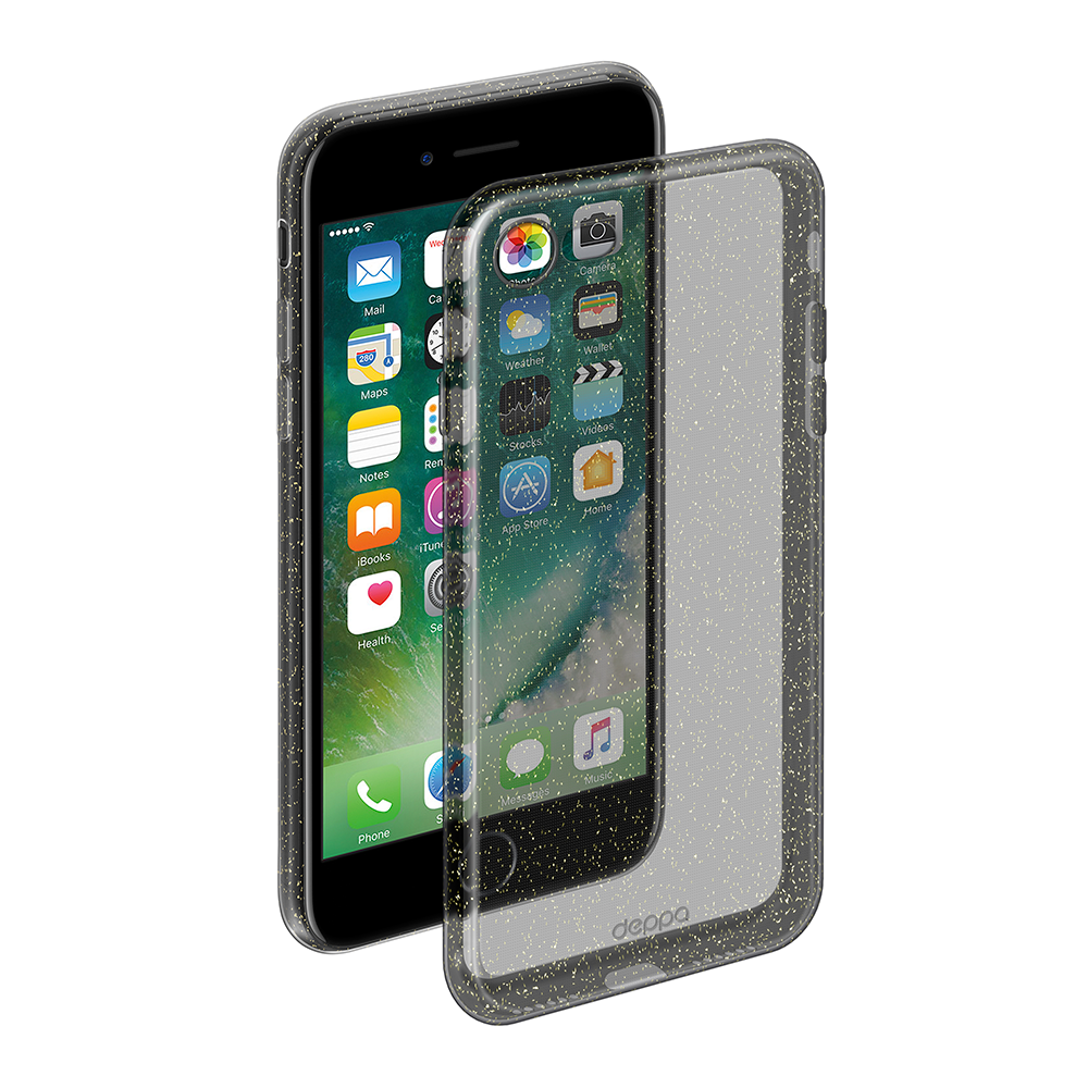 фото Чехол chic case для apple iphone se(2020)/7/8 black deppa