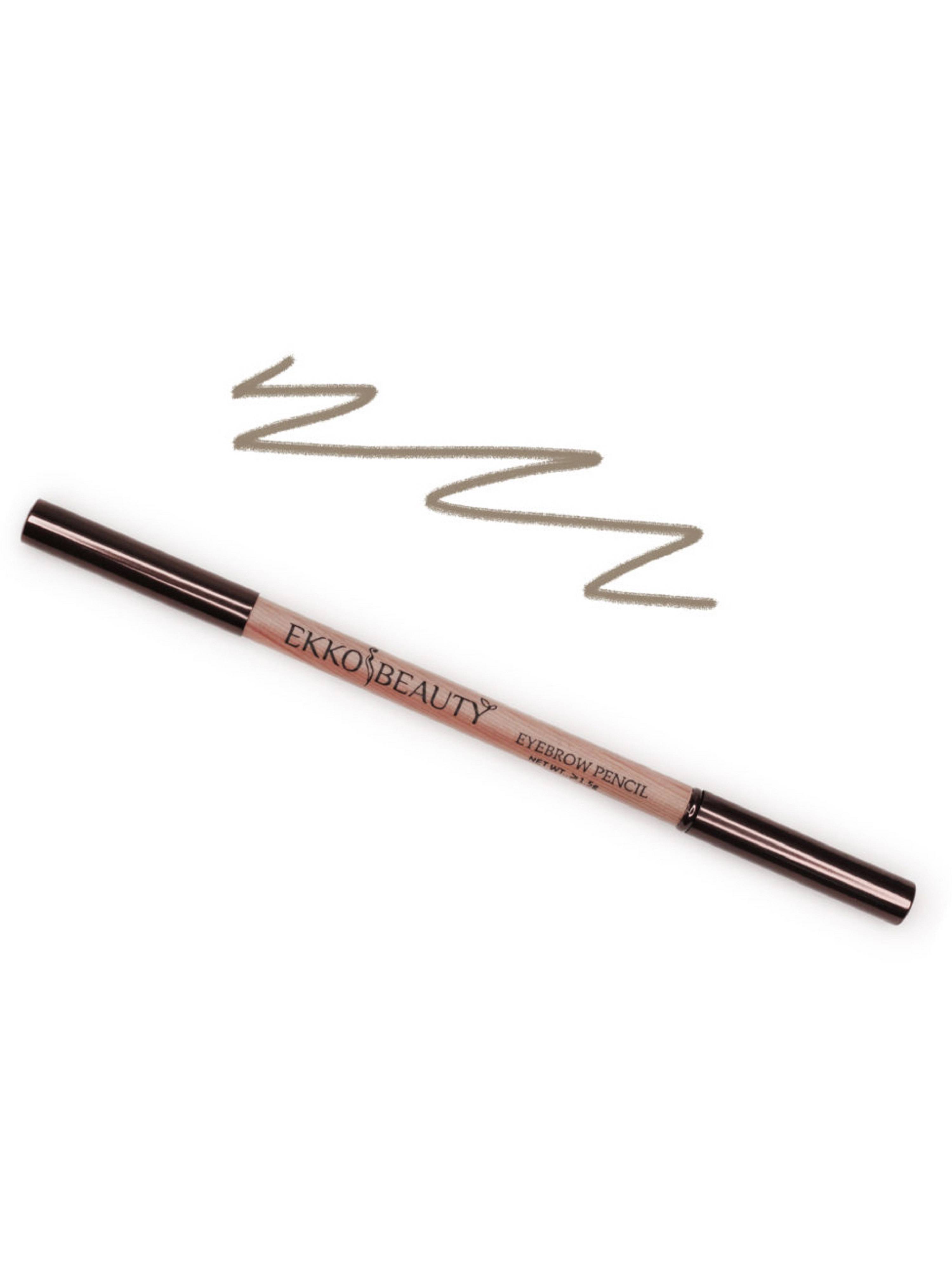 Карандаш для бровей Ekko Beauty с щеточкой тон 01 Light Brown 1,5 г карандаш для глаз коричневый basic brown eye pencil