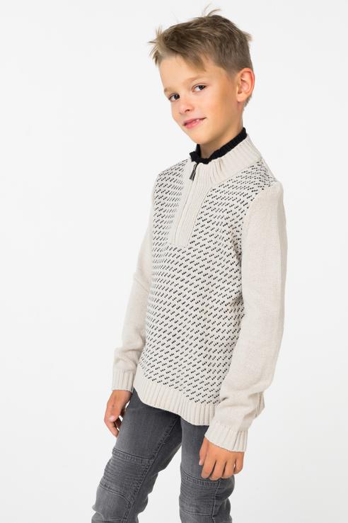 Купить 736130, Пуловер для мальчика Boboli, цв.бежевый, р-р 110,