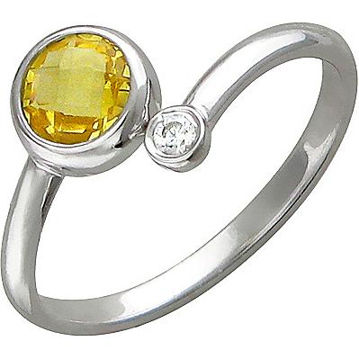 

Кольцо из серебра р. 14,5 Эстет 01К258030, стекло ювелирное/фианит, 01К258030