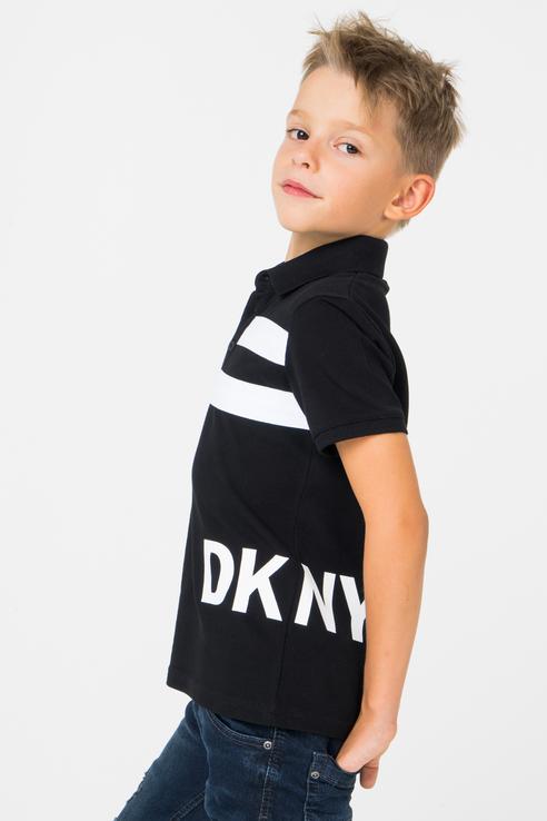 фото Поло для мальчика dkny, цв.чeрный, р-р 150