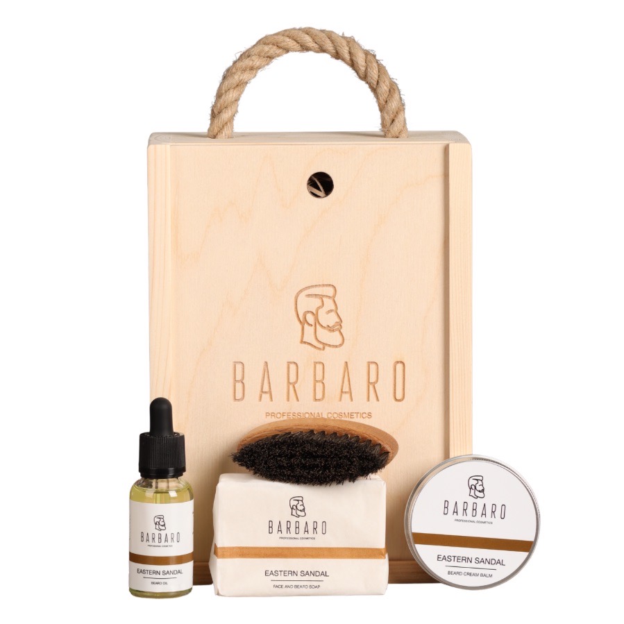 Набор для ухода за бородой Barbaro в деревянном боксе подарочный набор для ухода за бородой и усами morgans