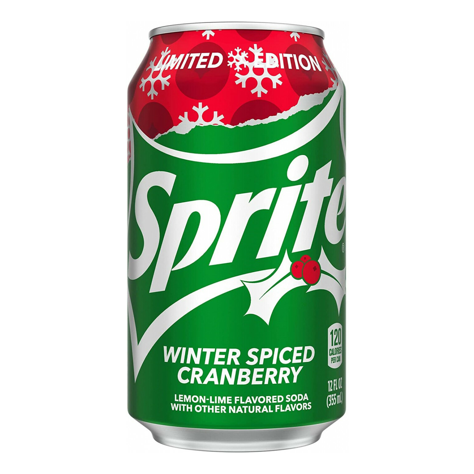 Газированный напиток Sprite Winter Spiced клюква 355 мл
