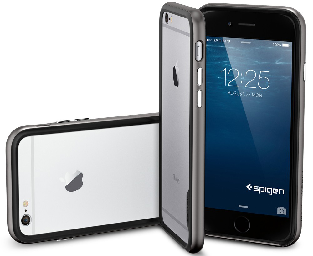 фото Чехол spigen для iphone 6 plus neo hybrid ex case, gunmetal