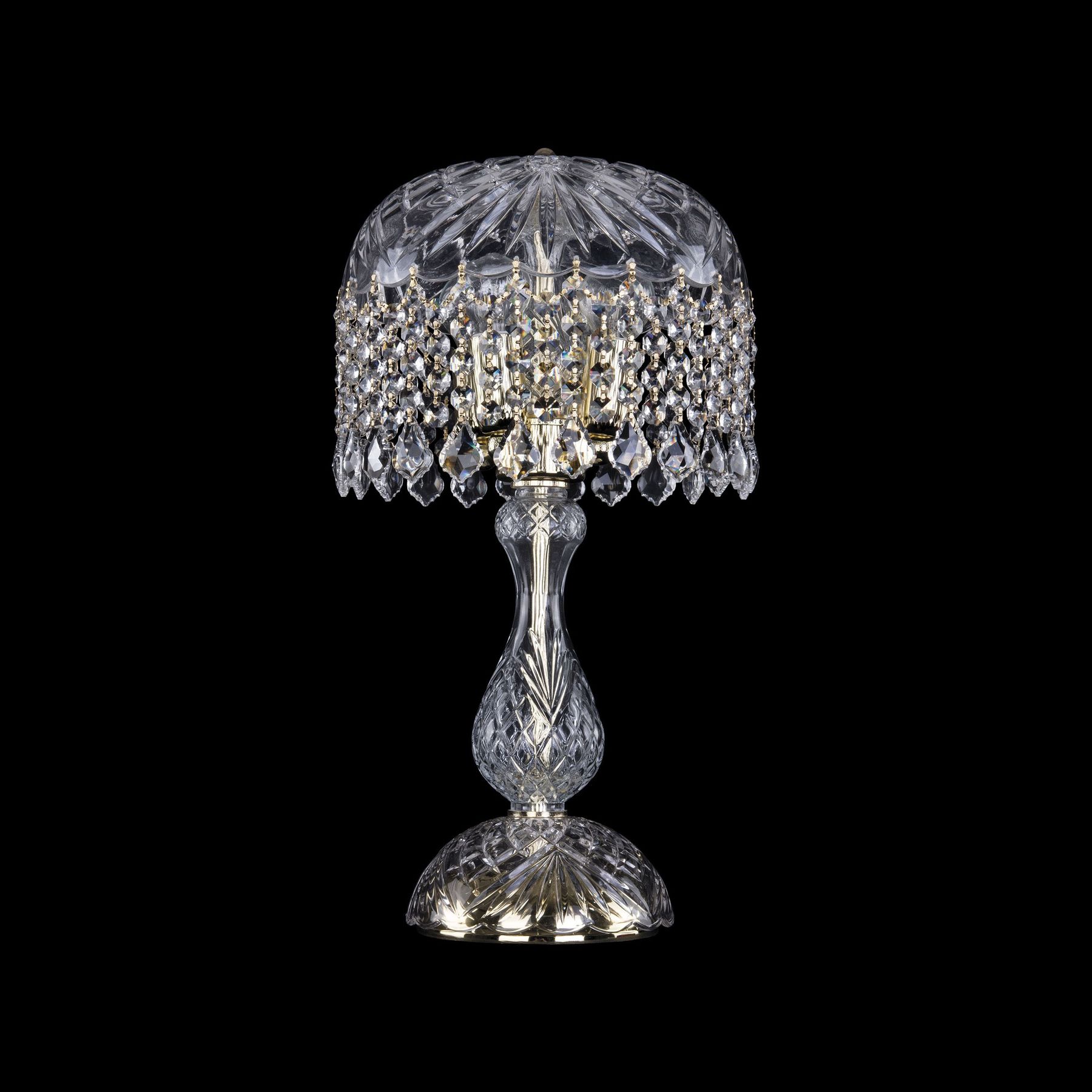 

Хрустальная настольная лампа Bohemia Ivele Crystal 14781L1/22 G Leafs, 14781L1/22 G Leafs