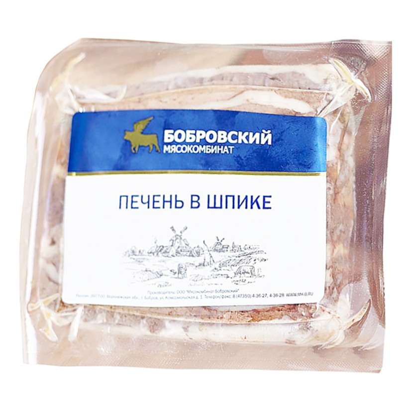 

Печень свиная варено-копченая Бобровский мясокомбинат