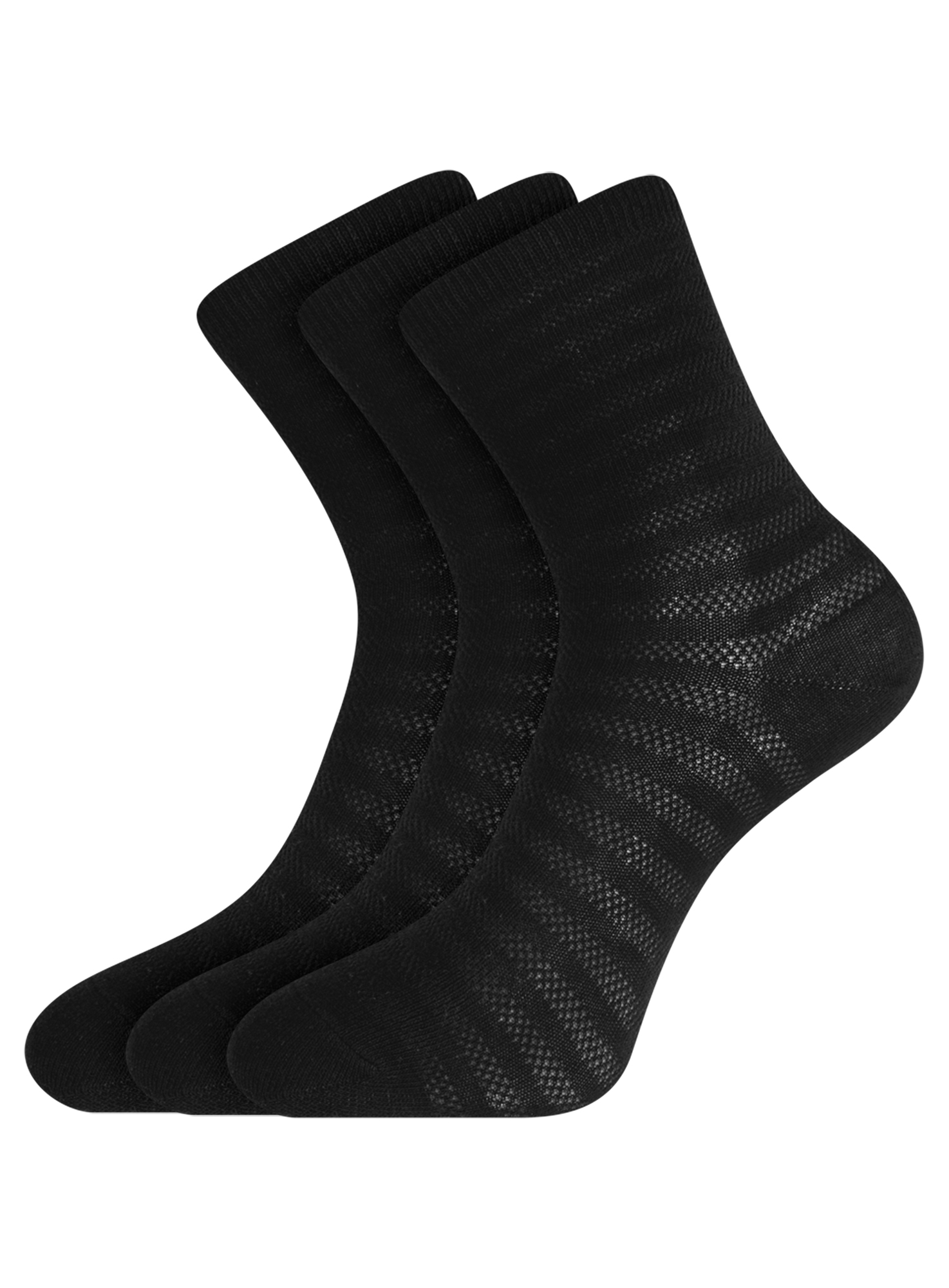

Комплект носков женских oodji 57102813T3 черных 38-40, 57102813T3