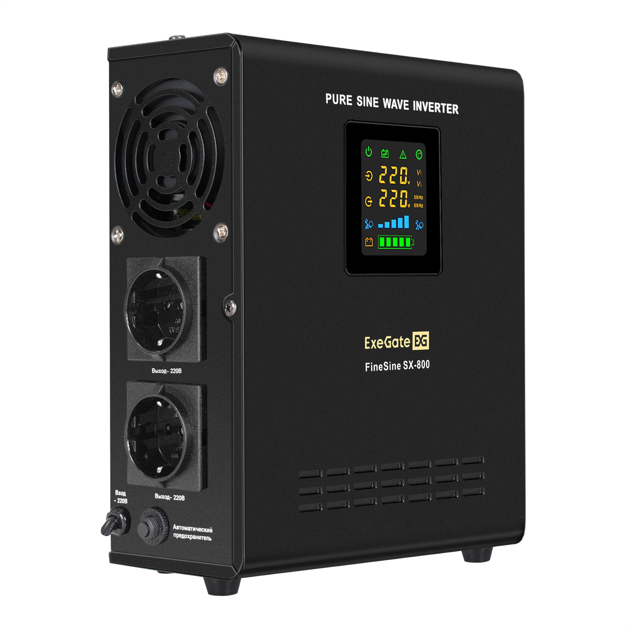 

ИБП ExeGate FineSine SX-800.LCD.AVR.2SH