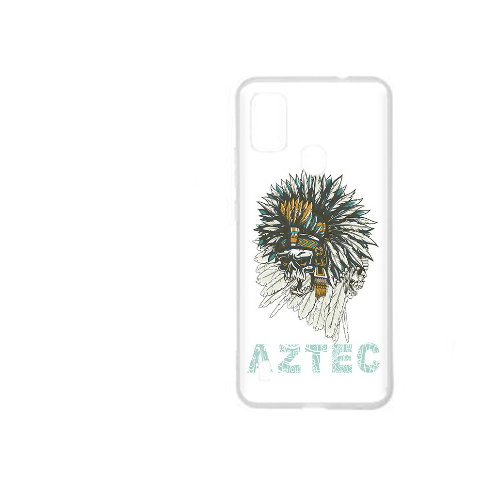 Чехол MyPads Tocco для ZTE Blade A51 скелет индеец (PT160198.458.602)
