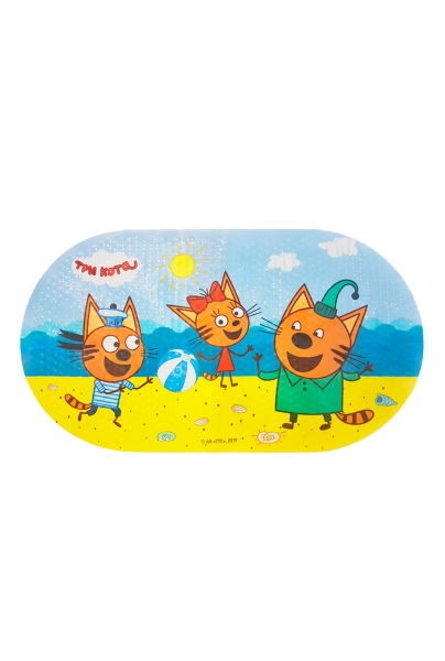 фото Коврик для ванны три кота. пляжный волейбол (69х39 см)