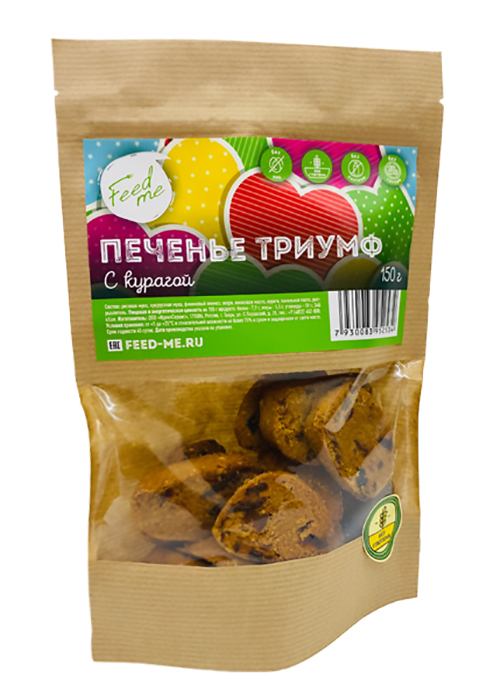 Печенье Feed me Триумф с курагой, 150 г